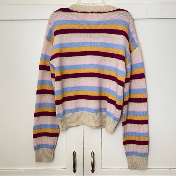 Tularosa Sunburst Stripe Kokomo Crewneck Sweater Small - Picture 7 of 8